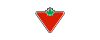 Canadian Tire client logo represented by an upside-down red triangle with green maple leaf used to represent a satisfied Fulfillit client